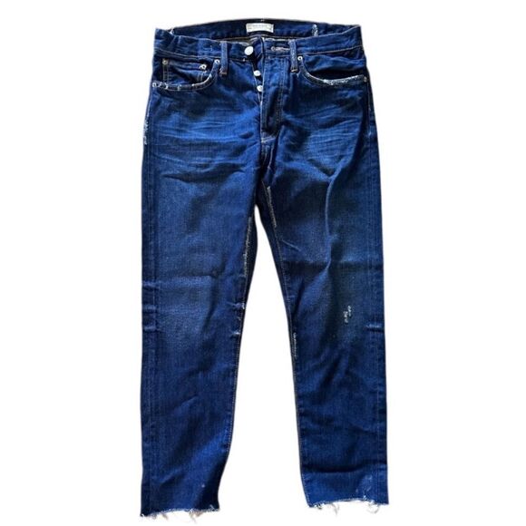 Zara Jeans Women’s Distressed Denim Size 2 Button Fly - Picture 1 of 4